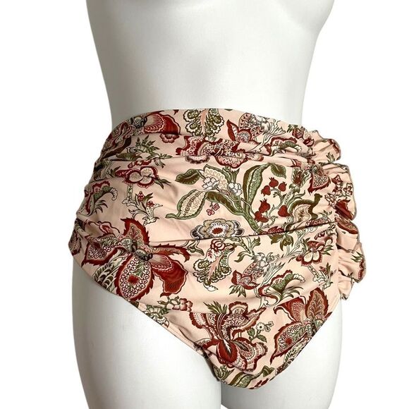 Shein Floral Ruffle High Waisted Bikini Bottom 3XL - Picture 3 of 8